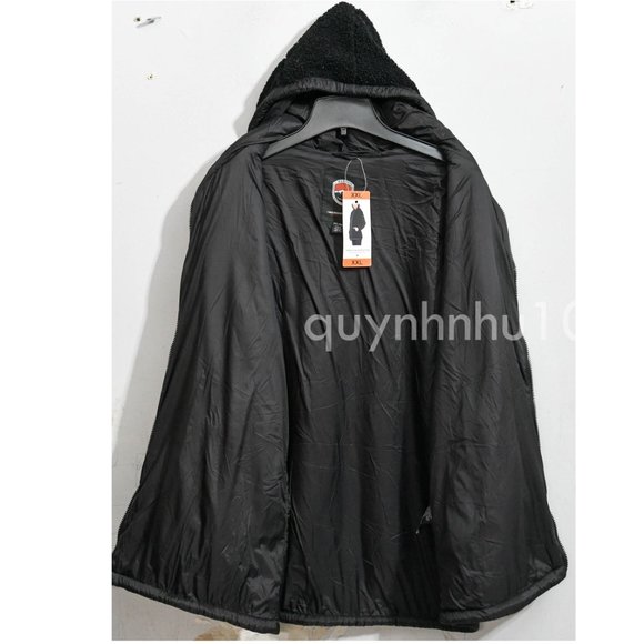 1 Madison Ladies' Fuzzy Jacketn in black - Picture 5 of 7